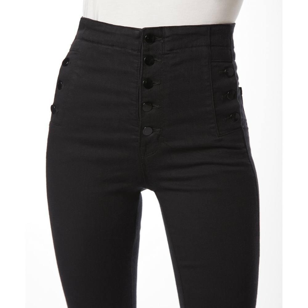 J Brand Natasha Sky High Button Front Skinny Jeans